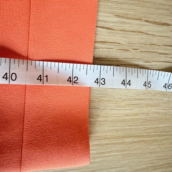 🧡 Coral Reef Bandage Dress | Double V Bodycon | Medium - Picture 11 of 11